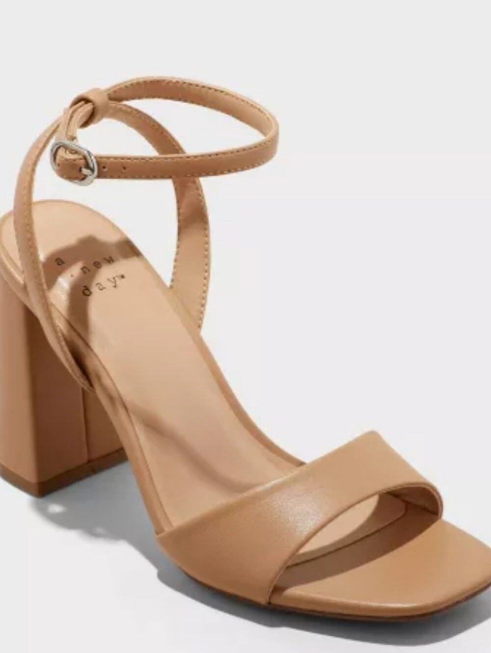 Women's Haley Ankle Strap Single Band Flare Heels  Memory Foam A New Day Sz 11